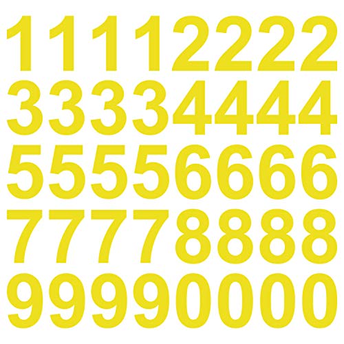 kleb-Drauf | 40 Zahlen, Höhe je 10 cm | Gelb - matt | Wandtattoo Wandaufkleber Wandsticker Aufkleber Sticker | Wohnzimmer Schlafzimmer Kinderzimmer Küche Bad | Deko Wände Glas Fenster Tür Fliese kleb-Drauf | 40 Zahlen, Höhe je 10 cm | Gelb - matt | Wandtattoo Wandaufkleber Wandsticker Aufkleber Sticker | Wohnzimmer Schlafzimmer Kinderzimmer Küche Bad | Deko Wände Glas Fenster Tür Fliese von kleb-drauf.de
