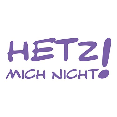 kleb-Drauf | Hetz Mich Nicht! | Lila - matt | Wandtattoo Wandaufkleber Wandsticker Aufkleber Sticker | Wohnzimmer Schlafzimmer Kinderzimmer Küche Bad | Deko Wände Glas Fenster Tür Fliese kleb-Drauf | Hetz Mich Nicht! | Lila - matt | Wandtattoo Wandaufkleber Wandsticker Aufkleber Sticker | Wohnzimmer Schlafzimmer Kinderzimmer Küche Bad | Deko Wände Glas Fenster Tür Fliese von kleb-drauf.de