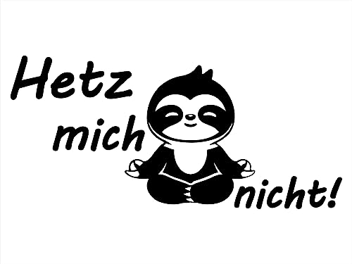 KLEBEKÖNIG Auto Aufkleber Hetz mich nicht 20x10cm Lustig Funny Sticker Auto Tuning von Klebe könig