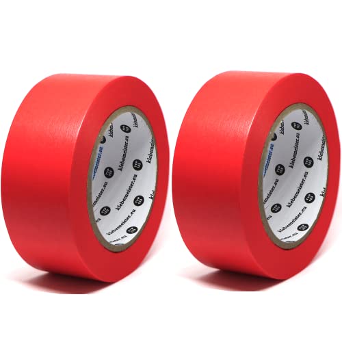 klebemeister 2x Rollen 50mm STRONG ULTRA SCHARF Premium Abklebeband Malerband von klebemeister