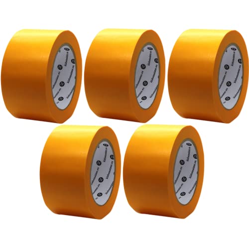 klebemeister 5x Rollen | 60mm x 50m | Maler Abdeckband | Goldband (soft) von klebemeister