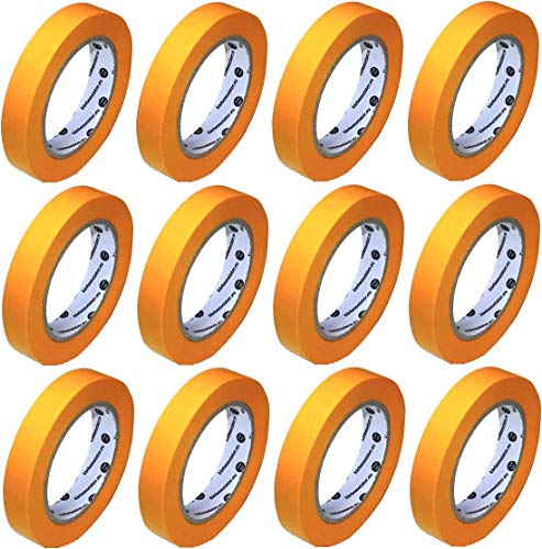 Goldband Klebeband (soft) | Maler Abdeckband | 12x Rollen | 25mm x 50m… von klebemeister