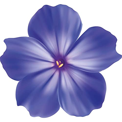Kleberio Aufkleber Petunie blau Sticker Autoaufkleber wasserfest Blumen Mülltonne Blumenwiese Dekoration selbstklebend Fensterbild Fliesenaufkleber für Kinder und Erwachsene 9 x 10 cm von kleberio