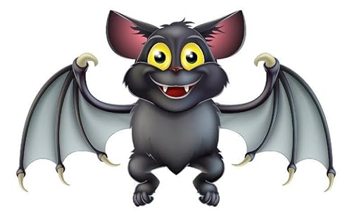 Kleberio Selbstklebender Aufkleber Fledermaus 17 x 10 cm Sticker Auto Motorrad Carravan Autoaufkleber Wohnwagen von kleberio