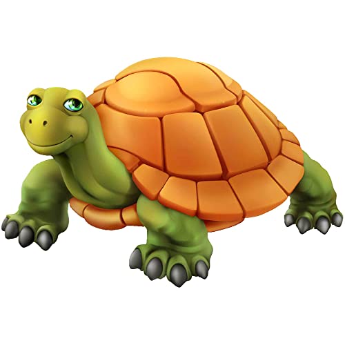 Kleberio Aufkleber Schildkröte wasserfest Familie Landtier Sticker Echse Sticker lächeln Tier Sticker Reptil Kinder Deko Autoaufkleber 24 x 16 cm von kleberio