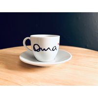 Espressotasse Oma, Opa Espressotasse Oma, Opa von kleckserei