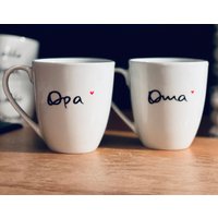 Tassenpaar Für Oma&opa von kleckserei