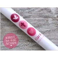 Diy Taufkerze von kleinesfuechslein
