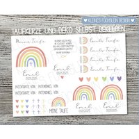 Folie Für Taufkerze Regenbogen, Kerzentattoo, Kerzensticker, Taufe Dekoration, Tattoofolie Kerzen, A4, Patenkerze + Basteln Folie Für Taufkerze Regenbogen, Kerzentattoo, Kerzensticker, Taufe Dekoration, Tattoofolie Kerzen, A4, Patenkerze + Basteln von kleinesfuechslein