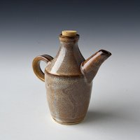 Öl-/Essigflasche Mit Effektglasur von kleiwerk