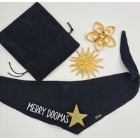 Weihnachtsgeschenk Hundehalstuch Merry Dogmas Optional Hochwertige Geschenkverpackung Inkl von klenniesschneiderei
