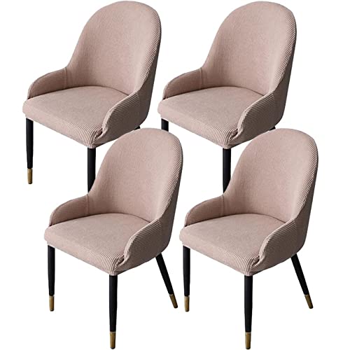 klkjk Stuhlhussen Stretch Esszimmer Stuhlabdeckung Mit Armlehne 1/2/4/6er Set Büro-Stuhlbezug Elastische Rückenlehne Stuhlabdeckung Fuir Hochzeit Party Hotel Bankett Stuhl Abdeckung Schwarz von klkjk