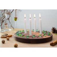Adventskranz Und Adventskalender in Einem Weihnachten Advent Dekoration 24 Murmeln Kerzen Oder Teelicht Wiederverwendbar Für Familie Adventskranz Und Adventskalender in Einem Weihnachten Advent Dekoration 24 Murmeln Kerzen Oder Teelicht Wiederverwendbar Für Familie von klotzaufklotz