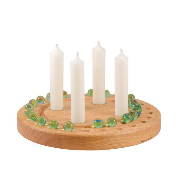klotzaufklotz Adventskalender und Adventskranz für Stabkerzen klotzaufklotz Adventskalender und Adventskranz für Stabkerzen von klotzaufklotz