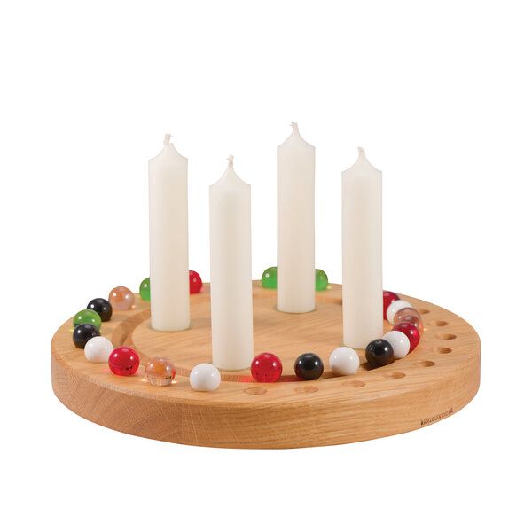 klotzaufklotz Adventskalender und Adventskranz für Stabkerzen klotzaufklotz Adventskalender und Adventskranz für Stabkerzen von klotzaufklotz