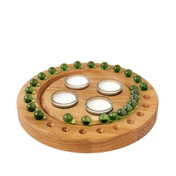 klotzaufklotz Adventskalender und Adventskranz mit Teelichtern klotzaufklotz Adventskalender und Adventskranz mit Teelichtern von klotzaufklotz