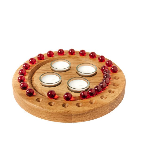 klotzaufklotz Adventskalender und Adventskranz mit Teelichtern klotzaufklotz Adventskalender und Adventskranz mit Teelichtern von klotzaufklotz