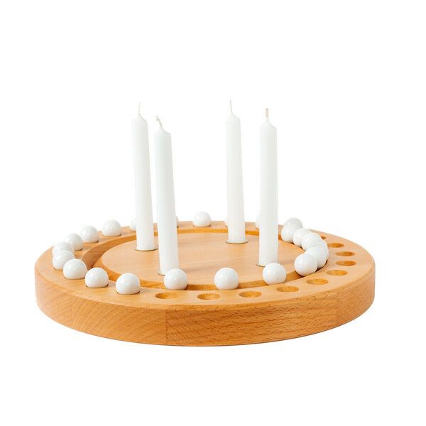 klotzaufklotz Adventskalender und Adventskranz mit Baumkerzen klotzaufklotz Adventskalender und Adventskranz mit Baumkerzen von klotzaufklotz