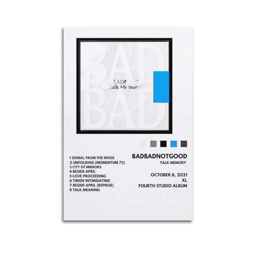klouds BadBadNotGood Poster mit Album-Talk-Memory, Trackliste, dekoratives Gemälde, Leinwand, Schlafzimmer, Kunst, Wohnzimmer, Dekoration, modern, ästhetisch, 20 x 30 cm, ungerahmt klouds BadBadNotGood Poster mit Album-Talk-Memory, Trackliste, dekoratives Gemälde, Leinwand, Schlafzimmer, Kunst, Wohnzimmer, Dekoration, modern, ästhetisch, 20 x 30 cm, ungerahmt von klouds
