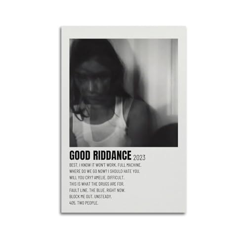 klouds Gracie Abrams Album "Good Riddance" Poster, dekoratives Gemälde, Leinwand, Schlafzimmer, Kunst, Wohnzimmer-Dekor, modernes ästhetisches Poster, 60 x 90 cm, ungerahmter Stil von klouds