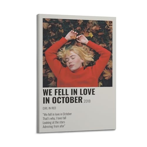 klouds Poster, Motiv: We Fell in Love in October, dekoratives Gemälde, Leinwand, Schlafzimmer, Kunst, Wohnzimmerdekoration, modernes ästhetisches Poster, 30 x 45 cm, Rahmenstil klouds Poster, Motiv: We Fell in Love in October, dekoratives Gemälde, Leinwand, Schlafzimmer, Kunst, Wohnzimmerdekoration, modernes ästhetisches Poster, 30 x 45 cm, Rahmenstil von klouds