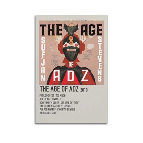 klouds Sufjan Stevens Poster "The Age of Adz", dekoratives Gemälde, Leinwand, Schlafzimmer, Kunst, Wohnzimmerdekoration, modernes ästhetisches Poster, 50 x 75 cm, ungerahmter Stil klouds Sufjan Stevens Poster "The Age of Adz", dekoratives Gemälde, Leinwand, Schlafzimmer, Kunst, Wohnzimmerdekoration, modernes ästhetisches Poster, 50 x 75 cm, ungerahmter Stil von klouds