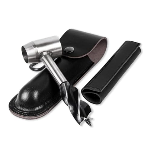 Multifunctional Manual Survival Drill with Leather Case Hand Auger Wrench for Camping Outdoor survival gear and equipment von klxgMM
