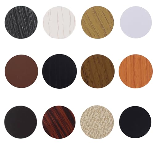 Schraubenlochabdeckungen, Aufkleber, staubdicht, selbstklebend, PVC-Schraubenabdeckungen für Holzschrauben, Wandschränke, Schreibtischwand, verschiedene Farben, 12 Blatt, 648 Stück Schraubenlochabdeckungen, Aufkleber, staubdicht, selbstklebend, PVC-Schraubenabdeckungen für Holzschrauben, Wandschränke, Schreibtischwand, verschiedene Farben, 12 Blatt, 648 Stück von klxgMM