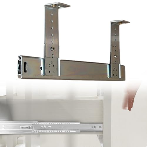 Tastaturschublade unter dem Schreibtisch, Teleskop-Schienen, robuste Schubladenschienen, platzsparend, für Küchenschrank, Möbelschubladen, Tastaturablage, Tastatur unter dem Schreibtisch Tastaturschublade unter dem Schreibtisch, Teleskop-Schienen, robuste Schubladenschienen, platzsparend, für Küchenschrank, Möbelschubladen, Tastaturablage, Tastatur unter dem Schreibtisch von klxgMM
