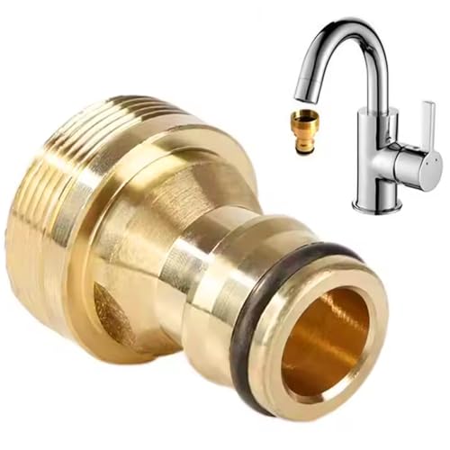Wasserschlauch Schnellverbindungsarmatur, Messingarmatur zum Schlauchadapter Schnellfreisetzungs -Spigot -Adapter für Waschmaschinen Wasser Rohrwaschrohr -Küchenarmatur für tragbare Waschmaschine Wasserschlauch Schnellverbindungsarmatur, Messingarmatur zum Schlauchadapter Schnellfreisetzungs -Spigot -Adapter für Waschmaschinen Wasser Rohrwaschrohr -Küchenarmatur für tragbare Waschmaschine von klxgMM