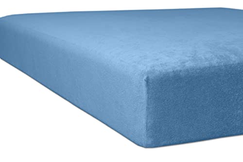 Flausch Frottee Spannbettlaken | Extra weich | Perfekter Sitz | Oeko-Tex Standard 100 | Nachhaltig | Pflegeleicht (Korn, 140x200-160x200 cm) von kneer KULTUR DER NACHT