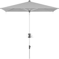 Doppler Sonnenschirm / Mittelmastschirm Apoll 230 x 150 cm, light grey, Bezug 100 % Polyester, Gestell aus Aluminium, 7 kg von knirps