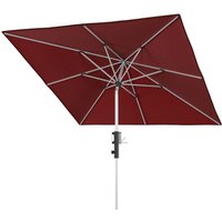 Phoenix 245 x 245 cm quadratisch Balkonschirm in 4 Farben Kurbelschirm Sonnenschirm 409 Bordeaux - Knirps von knirps