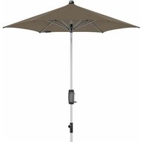 Knirps Sonnenschirm/ Kurbelschirm Silver Automatic 220 220 cm, taupe, Bezug aus 100% Polyester, Gestell aus Aluminium, 5,3 kg von knirps