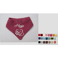 Hundehalstuch Musselin Personalisiert Mit Namen Und Wunschmotiv Xxxs - 2Xl Hundehalstuch Musselin Personalisiert Mit Namen Und Wunschmotiv Xxxs - 2Xl von knitforyouHandarbeit