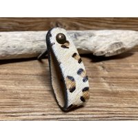 Leopard Print Fell Loop Schubladengriff - Home Accents Lederknopf von knobpologie