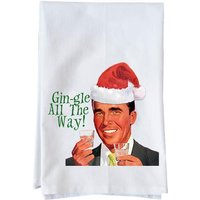 Gin-Gle Den Ganzen Weg Küchenhandtuch | Dekorative Weihnachtliche Handtücher Geschenke Unter 15 Jahren von knollwoodlane