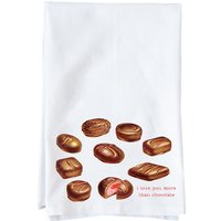 Ich Liebe Dich Mehr Als Schokolade| Mehlsack Handtuch | Vintage Valentinstag Design Geschenke Unter 15 Jahren von knollwoodlane