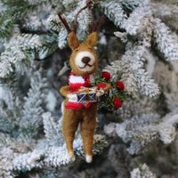 Rentier Fuchs | Weihnachtsschmuck Gefilzte Wolle Geschenke Unter 20 von knollwoodlane