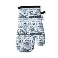 Südliche Sprüche | Gesteppter Ofenhandschuh Aus Baumwolle von knollwoodlane