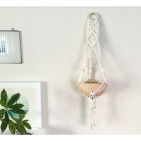 Natürliche Baumwolle Seil Pflanze Hanger - Handgemachte Macrame Hängen Pflanzer Pflanzenhalter Makramee California Hängenden Kunst von knottedLA