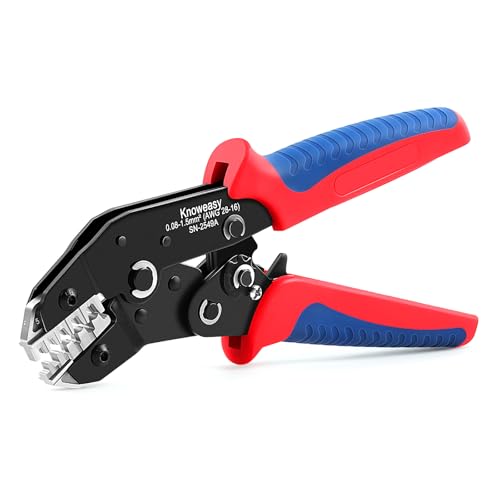 Knoweasy JST Crimper und Molex Crimper kompatibel mit JST, Dupont, Molex Terminals - Precision JST Crimpzange Modell 2549A von knoweasy