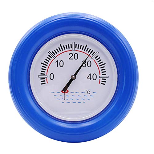 knowledgi Schwimmbad-Wasser-Thermometer, Schwimm-Thermometer, Spa-Pool-Thermometer, großes Zifferblatt, rundes Schwimm-Thermometer von knowledgi