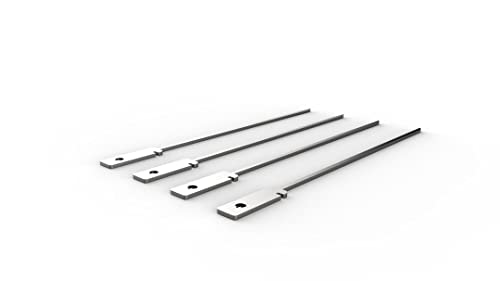 Knister Grillspieße Edelstahl 4er Set - Schaschlikspieße Edelstahl Made in Germany, Designed für Knister Grill, 28cm lang von knster