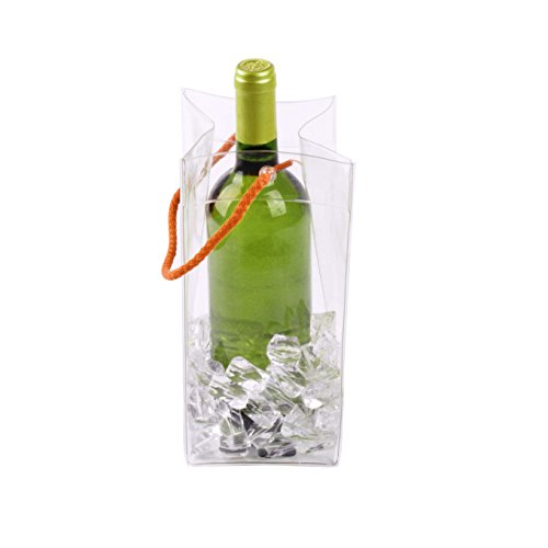 koala Tasche Transparent mit Tragegriff nautischen, Orange, 11 x 11 x 25 cm von koala