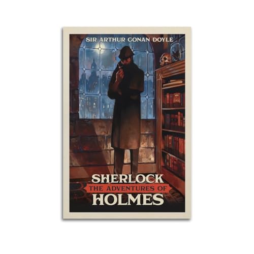 koanga Vintage Literarische Poster Sherlock Holmes Poster Dekorative Malerei Leinwand Wandposter und Kunstdruck Modern Familie Schlafzimmer Dekor Poster 30 x 45 cm von koanga