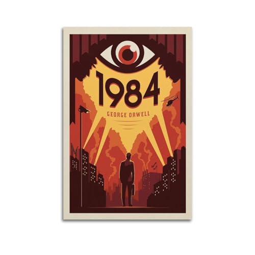 koanga Vintage Literature Poster 1984 Poster Dekorative Malerei Leinwand Wandposter und Kunstdruck Modern Familie Schlafzimmer Dekor Poster 60 x 90 cm koanga Vintage Literature Poster 1984 Poster Dekorative Malerei Leinwand Wandposter und Kunstdruck Modern Familie Schlafzimmer Dekor Poster 60 x 90 cm von koanga