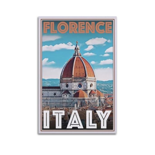 koanga Vintage-Poster Florenz, Italien, dekoratives Gemälde, Leinwand-Wandposter und Kunstdruck, modernes Familienschlafzimmer-Dekor-Poster, 30 x 45 cm koanga Vintage-Poster Florenz, Italien, dekoratives Gemälde, Leinwand-Wandposter und Kunstdruck, modernes Familienschlafzimmer-Dekor-Poster, 30 x 45 cm von koanga