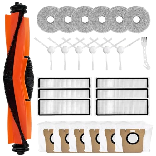 26 Stück Zubehörset für Xiaomi X20+ / X10+ Saugroboter, Ersatzteile 1 Hauptbürste 6 Wischpad 6 Staubbeutel 6 Seitenbürste 6 HEPA Filter 1 Reinigungszubehör 26 Stück Zubehörset für Xiaomi X20+ / X10+ Saugroboter, Ersatzteile 1 Hauptbürste 6 Wischpad 6 Staubbeutel 6 Seitenbürste 6 HEPA Filter 1 Reinigungszubehör von kodivenj