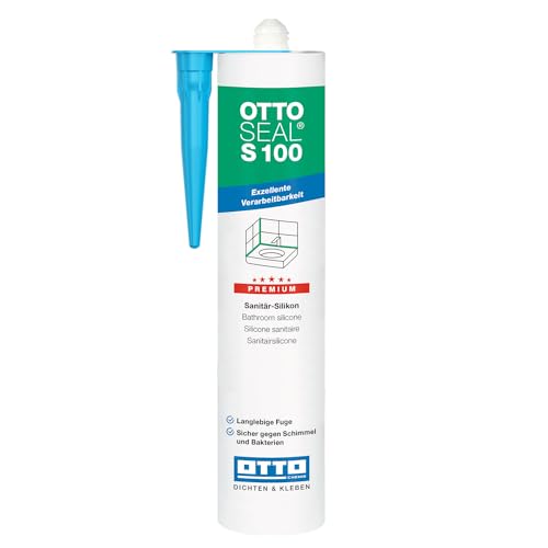 OTTOSEAL S100 Premium-Sanitär-Silikon 300ml inkl. kör4u Tülle (C67 Anthrazit) von kör4u